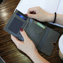 Matte Leather Small Women Wallet Mini Womens Wallets And Purses Short Femal B8K3