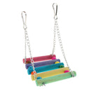 5pcs Bird Toys Hammock Rattan Balls Bells Perches Swing for Cage Decoration