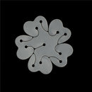12x Double Layer Balloon Plum Blossom Arch Plastic Buckle For Birthday WeddingJR