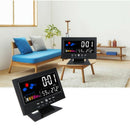 Digital LCD Thermometer Hygrometer Alarm Clock Calendar Display Sound Control