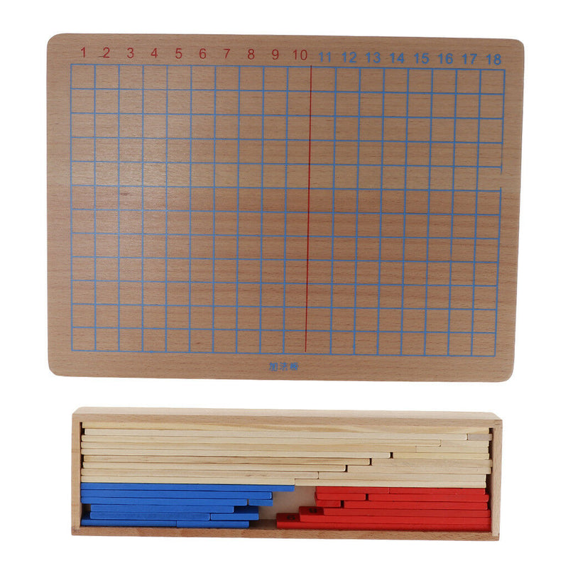Wooden Montessori Maths Material - Addition & Subtraction Board Family Set