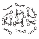 20pcs/set RC Car R-Pins fit 1/10 1/12 1/16 1/18 RC Car Truggy Accessory Black