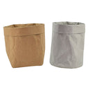 2pcs Washable Kraft Paper Bags Storage Bag Pouch Fits for Travel, Business Trip,