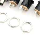 5 Pcs 5.5mm x 2.1mm Male DC Power Plug Connector Screw Lock Female Panel.Soc Px