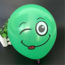 10pcs lot Latex Balloons Printed Big Eyes Happy Birthday Party Decoration 3C