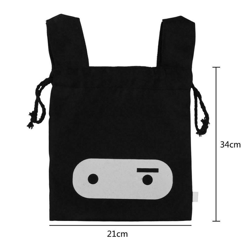 Portable Cloth Storage Bag Drawstring Makeup Pouch Holder Organizer(Black) A