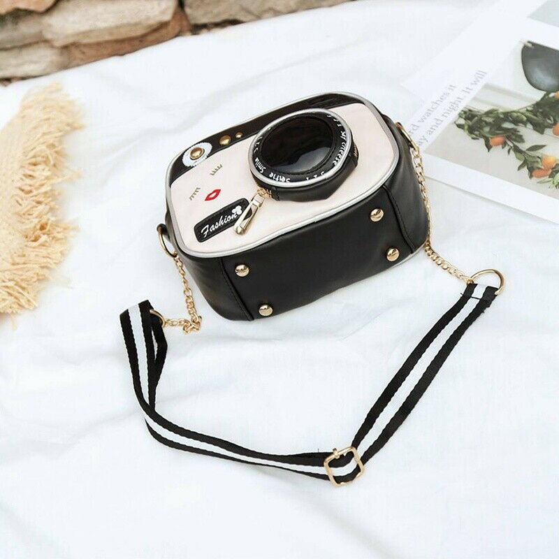 New female tide shoulder bag retro bag fashion camera shoulder bag small pa R1Y7