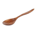 Home Restaurant Kitchen Tool Non Slip Soup Porridge Wooden Spoon Brown N8G8