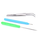 3pcs Paper Set Quilling Paper Tools Tweezer Needle Pins Slotted Pen Tool Kit Z