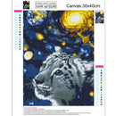 Starry Leopard 5D Full Drill Diamond Painting Embroidery DIY Cross Stitch