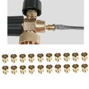 20X 1.1mm Foam Orifice Nozzle Tips Universal Brass Nozzle for Snow Foam Lance
