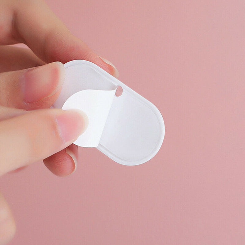 4pcs Storage Box Pulley Caster Self-Adhesive Unidirectional Wheel (White) A