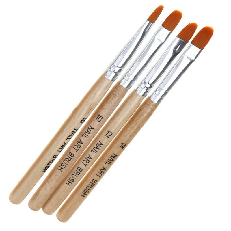 7pcs Nail Art Gel Tips Extension Builder Brush Pen Tool Kit pro / Home Use