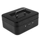 Small Cash Box Piggy Bank Money Box With Combination Lock For Security Black