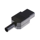 Black 3pin Socket 10A /250V IEC 320 C13 Female Plug Rewirable Power ConnectoS Gw