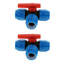 2 PACK 3-Way Diverter Valve for Home Gardening & Agricultural Production - 32mm