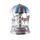 LED Light Merry-Go-Round Music Box Christmas Birthday Gift Toys Carousel