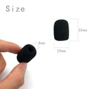 10pcs 30mm Soft Elastic Sponge Microphone Head Cover for Headset Sleeve Mic