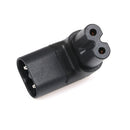 Up down angled IEC 320-C8 male plug to C7 female power socket adapter convert JR