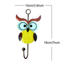 3pcs Cute Owl Durable Kids Bedroom Bag Robe Clothes Hanging Wall Hook Home Decor