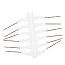 12pcs Bait Spikes with Silicone Ring for Carp Fishing Hair Rigs Hooks 15mm