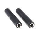 2x 6.35mm stereo female to female jack audio cable coupler adapter connector 3c