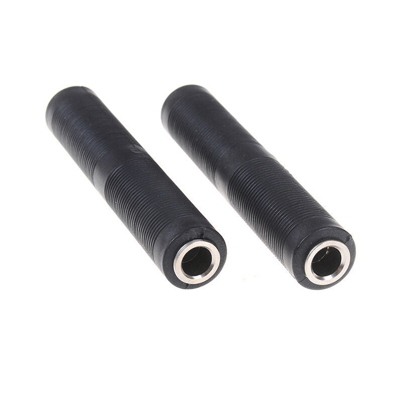 2x 6.35mm stereo female to female jack audio cable coupler adapter connector 3c