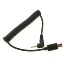 Coiled S2/L Remote Shutter Connect Cable for Sony A58 NEX 3 A7R A9 A7S II A6500