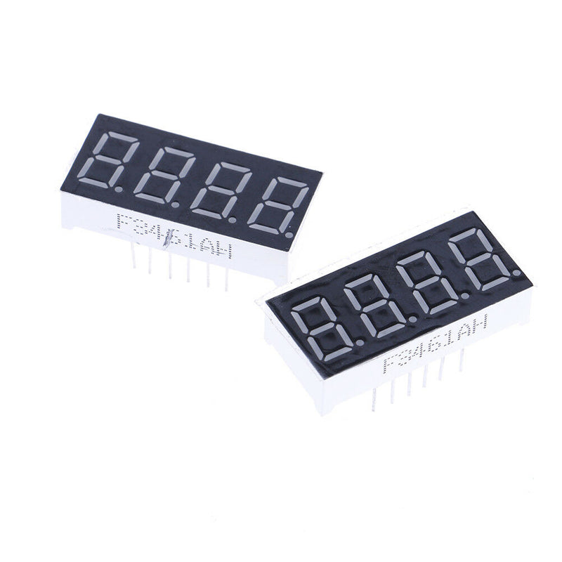 2pcs 0.36 inch 4 digit led display 7 seg segment Common cathode Bright Red B Gw