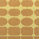 3 Sheets Empty Kraft Paper Essential Oil Perfume Bottle Roller Labels Stick-B3C