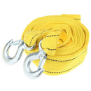 4M Tow Rope Heavy Duty 5 Ton Car Towing Pull Rope Strap Hook Trailer Belt Yellow