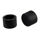20pcs 19mm Car Silicone Wheel Lug Nut Bolt Cover Tyre Screw Cap Black