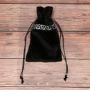 1pc Drawstring Velvet Tarot Card Set Storage Bag Black Tarot Pouch Bag Case MME