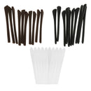 30x Silicone Gel Eyeglasses End Tips Ear Sock Tubes Replacement Brown