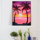 5D DIY Full Drill Diamond Painting Sunset Cross Stitch Embroidery Craft