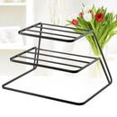 1X(2 Tier Dish Rack Stainless Steel Kitchen Dish Drainer Cup And Dish Organ