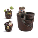 Rustic Succulent Pot Planter Flowerpot Home Desktop Potted Holder Garden