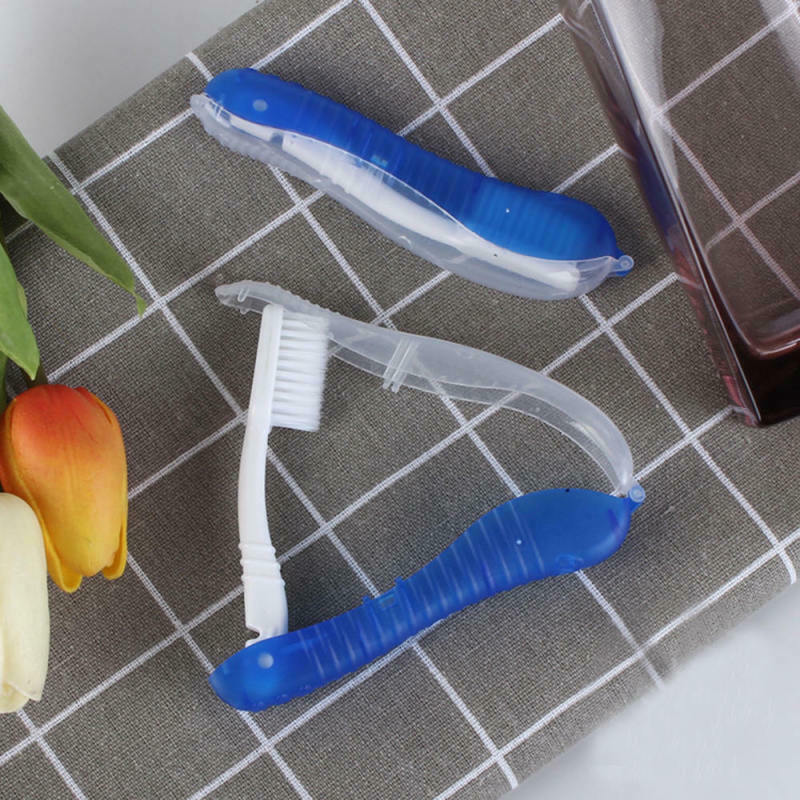 10PCS Foldable Folding Toothbrush Soft Bristle Outdoor Portable Travel Hiking gd