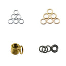Wholesale 24pcs Round Push Gate Snap Open Hook Spring Ring Key Carabiner Camping