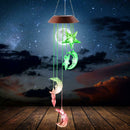 Colorful 6 LED Lamp Solar Light Courtyard Moon Star Garden Decorative Lamp
