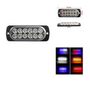 Car Pickup Vehicle Emergency 12 LED White Strobe Flash Light Dash Lamp