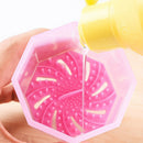 Portable 4 Holes Makeup Brush Cleaning Drying Rack Holder Silicone Solution Kit