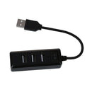 USB 2.0 HUB, 4 Port, with on/off Switch High-speed 480 Mbps Laptop black Ne