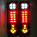 1Pair 19 LED Tail Light 12V Car Truck Trailer Stop Rear Reverse Turn Indica H5Q2