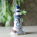 Wooden Lighthouse 17cm High Nautical Sea Themed Home Bedroom Decor Crafts
