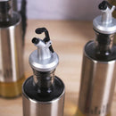 1X(200Ml Kitchen Glass Oil Bottle Stainless Steel Leak-Proof Soy Sauce Vine
