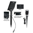 Led Landscape Solar Spotlights Waterproof Outdoor Solar Lights Auto On/Off