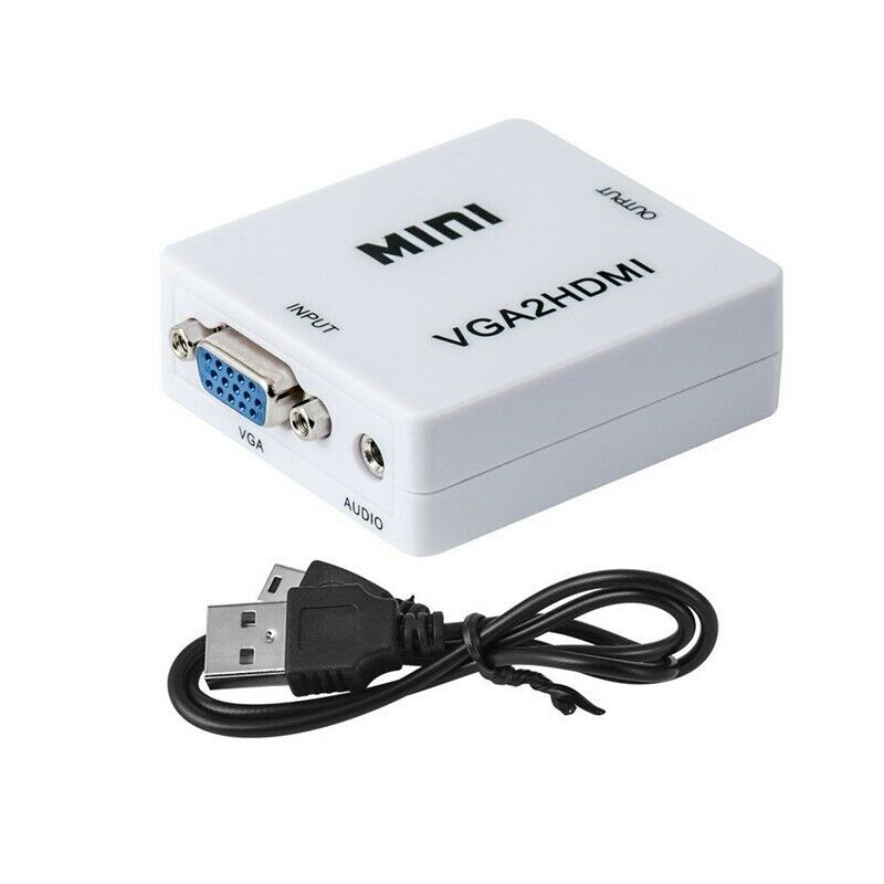 HDMI to VGA Male to Female Adapter Cable with Audio Port K7F5