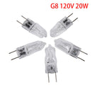 10pcs G8 120V 20W Halogen Light Lighting Lamp Bulb Volt G8 Pin Halogen Bul@