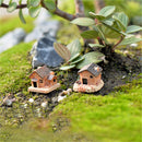 3x Micro Landscape Decoration Small Houses Handicraft Gift Garden Ornament MCMO